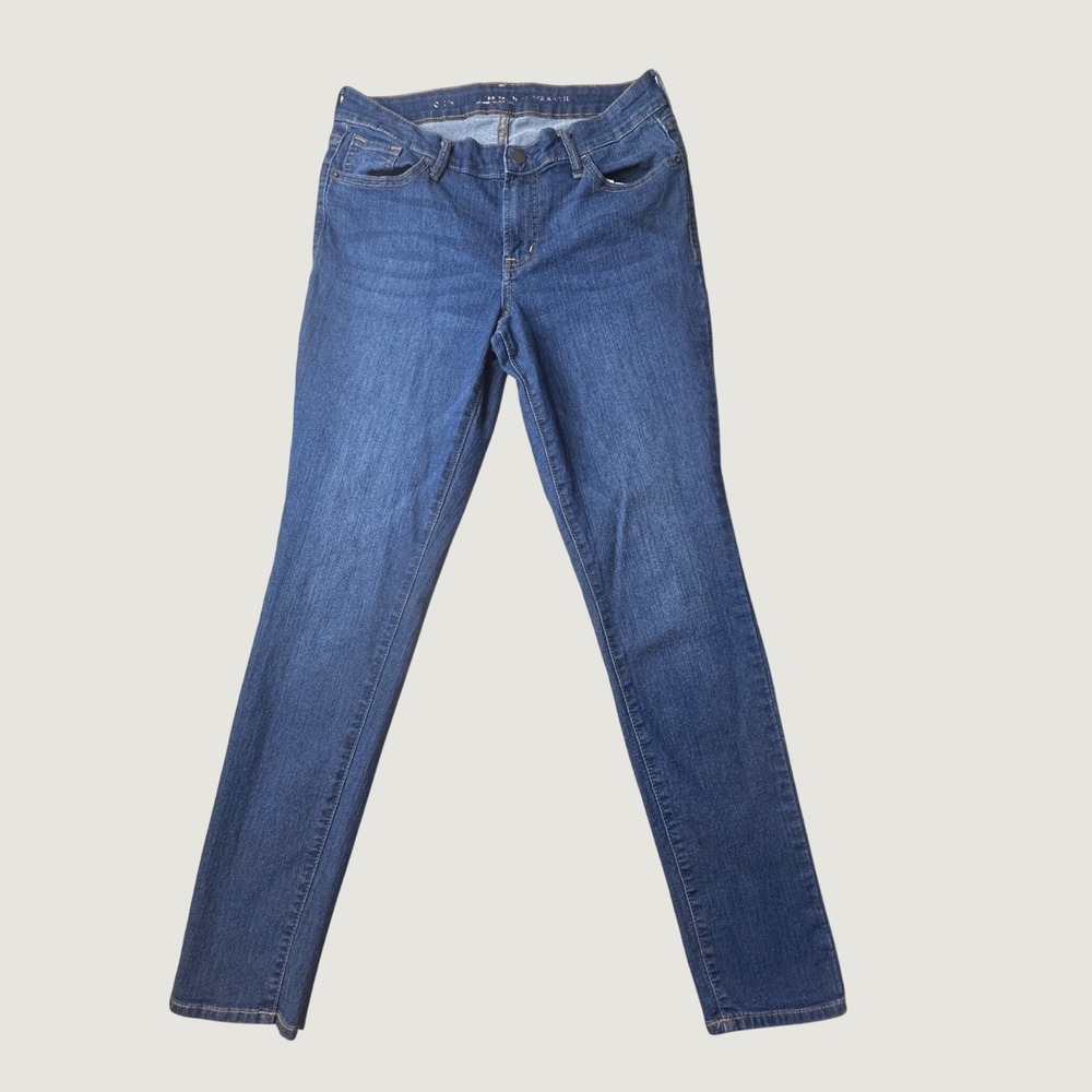 Old Navy Jeans Womens 8 Blue Rockstar Super Skinny Mid Rise Stretch Denim
